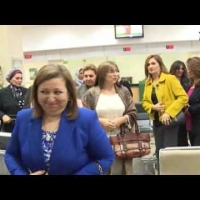 Embedded thumbnail for لحظة تبرع زوجة الرئيس وقرينات الوزراء لصندوق &amp;quot;تحيا مصر&amp;quot;