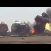 Embedded thumbnail for اثار الهجوم الارهابي لتنظيم داعش على معمل غاز التاجي شمال بغداد.