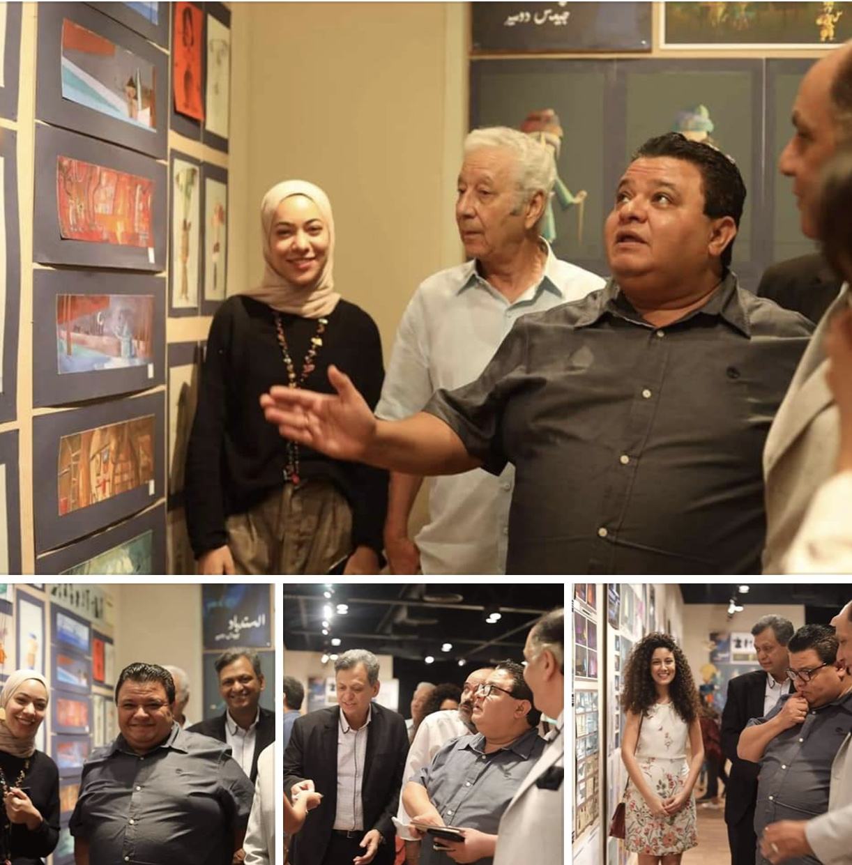 خالد جلال يفتتح معرض الدفعة ٣٨ لخريجى شعبة الفنون التعبيرية