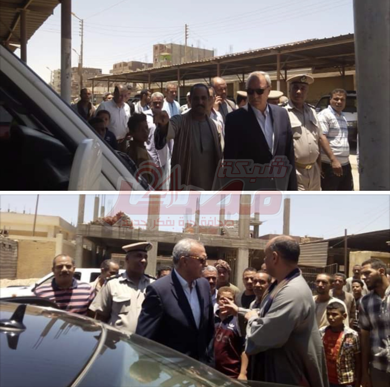 زيارة محافظ قنا لمواقف الأجرة بفرشوط شمال قنا